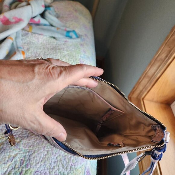 Brahmin pink/lavender cross body bag - Picture 3 of 4